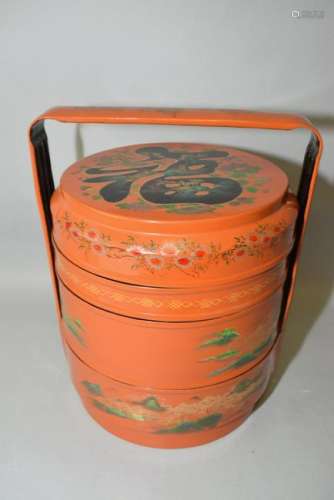 Chinese Lacquer Snack Box