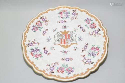 19-20th C. French Limoges Insignia Plate