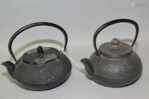 Two Japanese Metal Water Pots