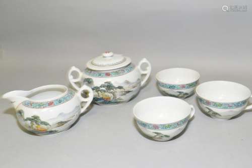 Chinese Famille Rose Tea Ware