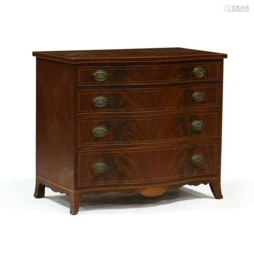 Biggs, Federal Style Serpentine Mahogany Chest of