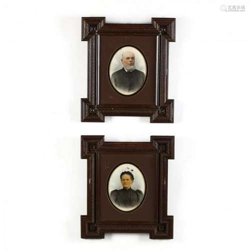 A Pair of 19th Century Opaltype Photographs