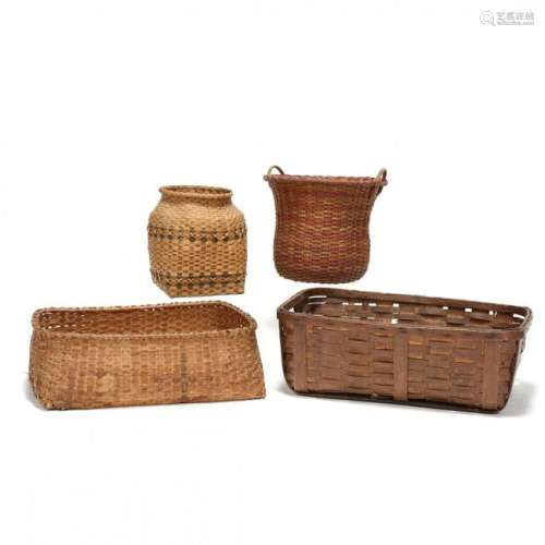 Four Large Baskets