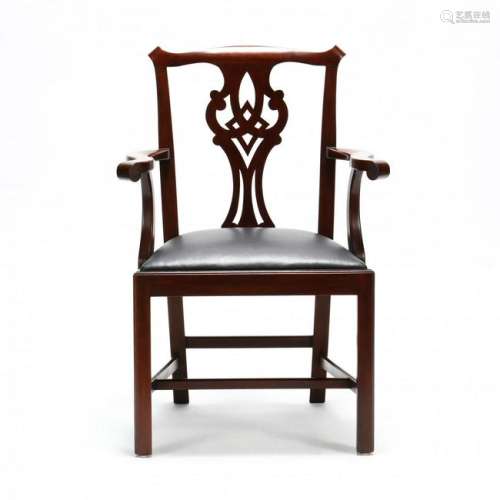 Hekel Harris, Chippendale Style Captain's Chair