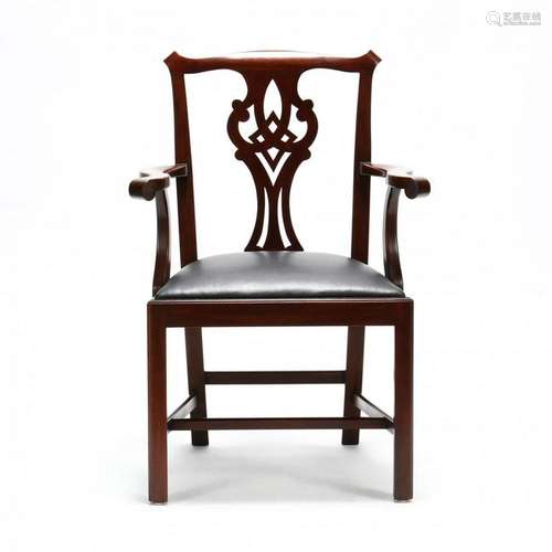 Hekel Harris, Chippendale Style Captain's Chair