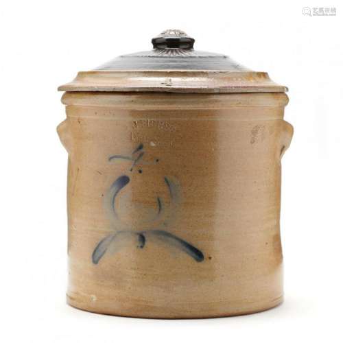 J. Fisher, Four Gallon Lidded Jar, New York