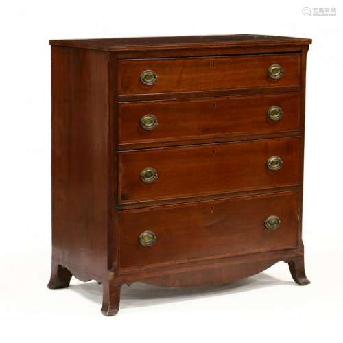 Southern Federal Inlaid Walnut Chest of Drawers