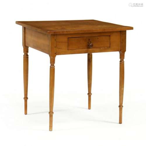 Southern Sheraton Cherry One Drawer Work Table