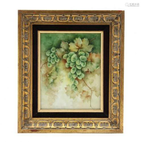 Framed Porcelain Plaque