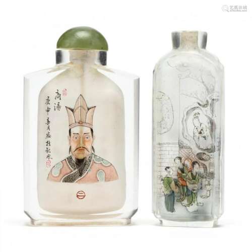 Two Chinese Inside Painted Snuff Bottles