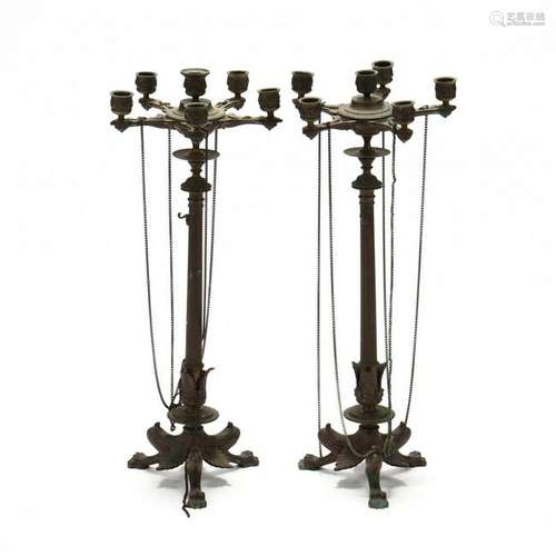 Pair of Neoclassical Style Candelabra