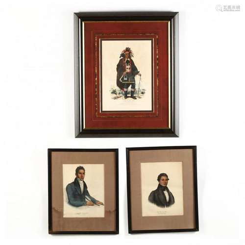 Three McKenney & Hall Lithographs