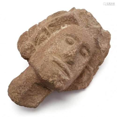 An Archaic Style Bust of a Man
