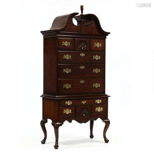 Henkel Harris Queen Anne Style Mahogany Highboy