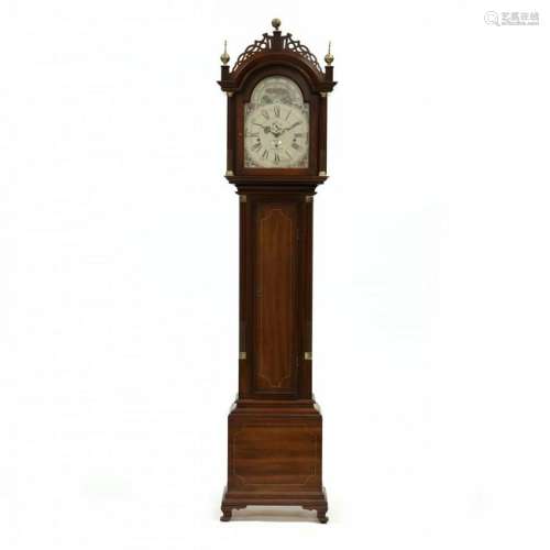 Aaron Willard, Reproduction Tall Case Mahogany Clock