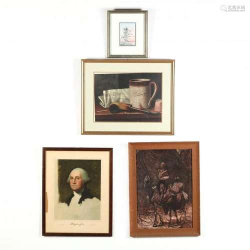 Four Framed Reproduction Prints