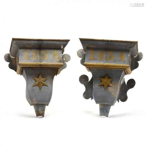 A Pair of Folky Antebellum Downspouts