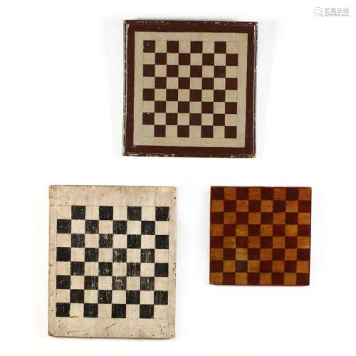 Three Painted Game Boards